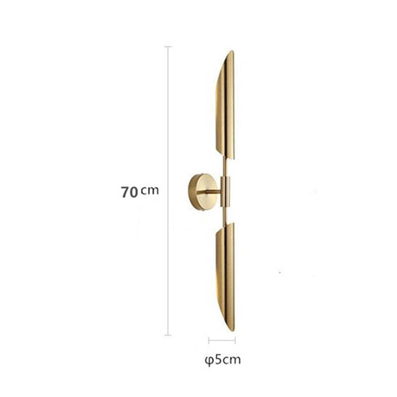 Meza Luxury Double-head Golden Scabbard Wall Lamp