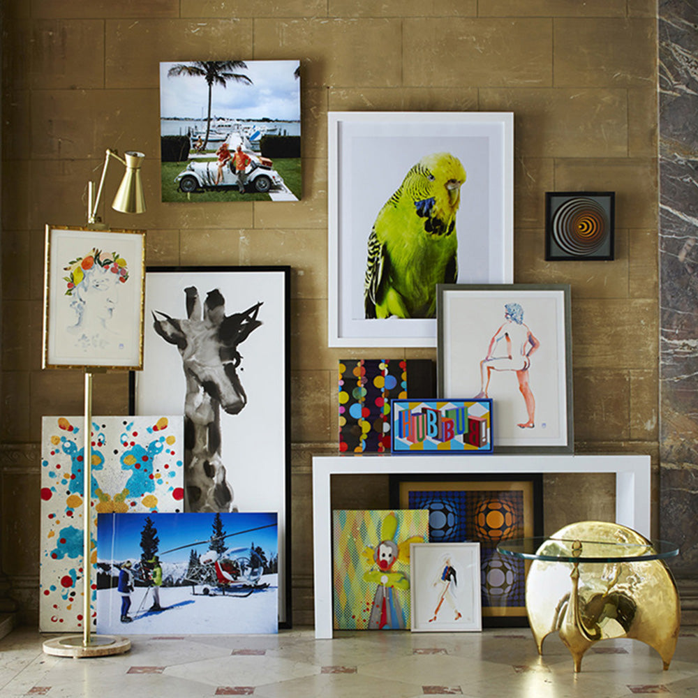 Carins Modern Art-deco Metal Easel Adjustable Floor Lamp, Brass