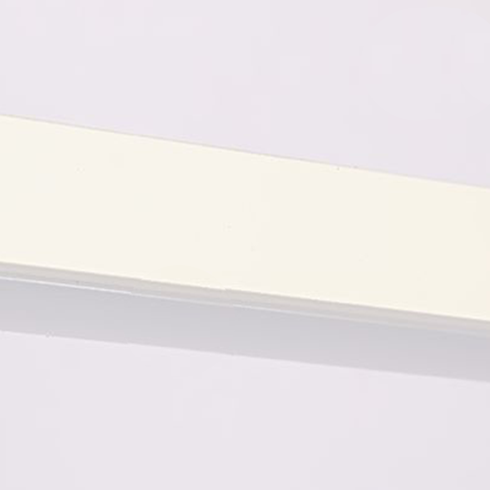 Leigh Minimalist Linear Acrylic Mirror Front Wall Lamp, White