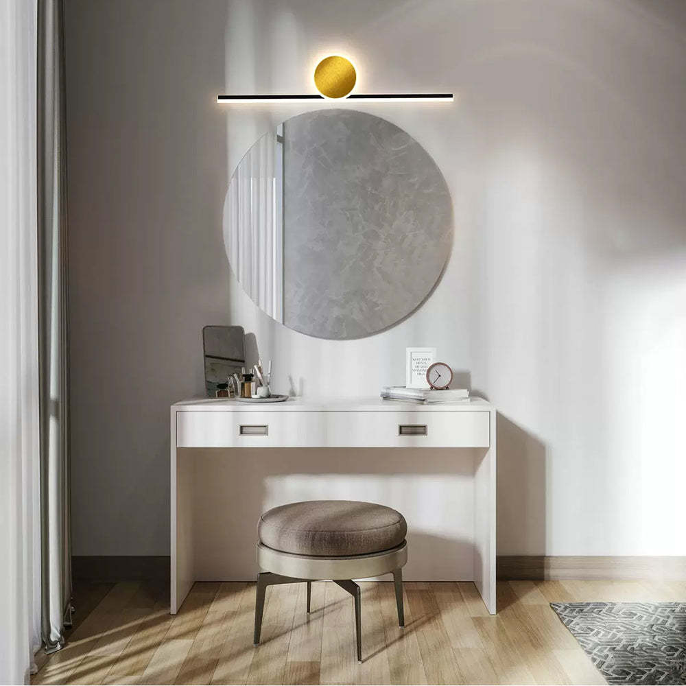 Emyr Modern Simple Circular Line Gold Acrylic Wall Lamp