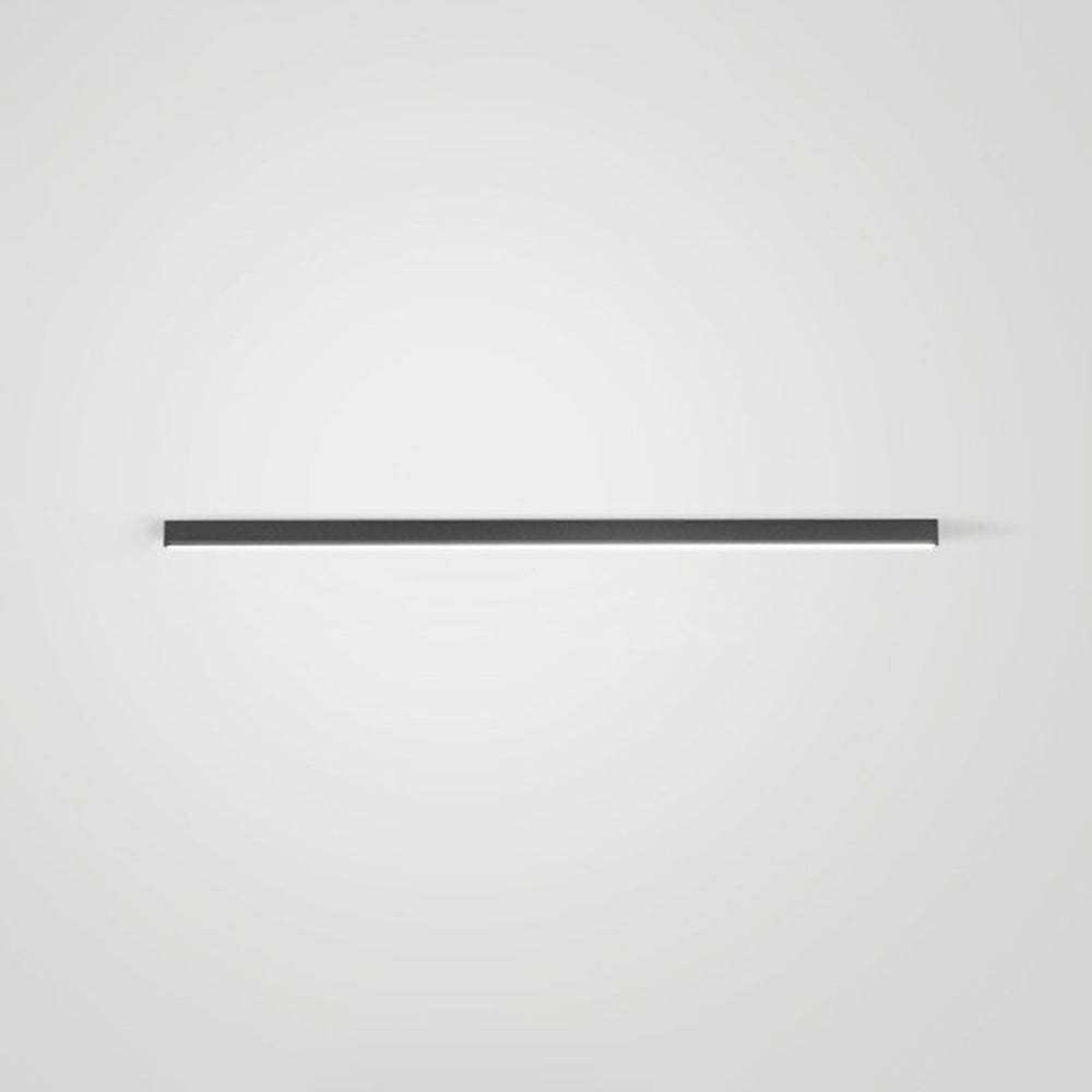 Edge Modern LED Linear Black Metal Flush Mount Ceiling Light