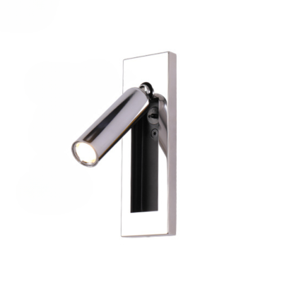 Orr Modern Rotatable Metal Spotlight, Cylindrical/Rectangular, Black/Silver/Gold/Nickel
