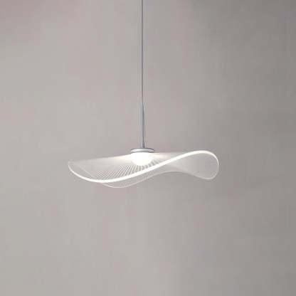 Carins Designer Lotus Leaf Shaped Metal Pendant Light,White