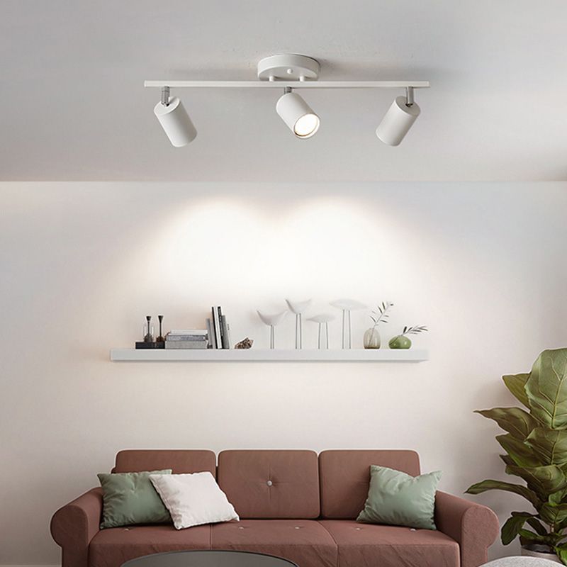 Freja Cylindrical Modern LED Semi Flush Mount Spotlight