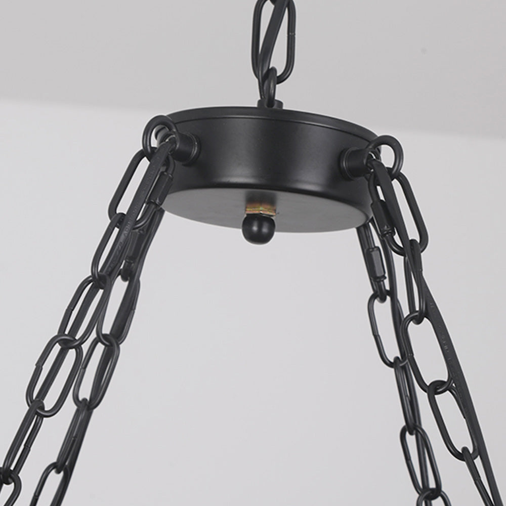 Austin Pendant Light: Black chain and ceiling mount