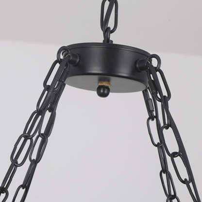 Austin Pendant Light: Black chain and ceiling mount