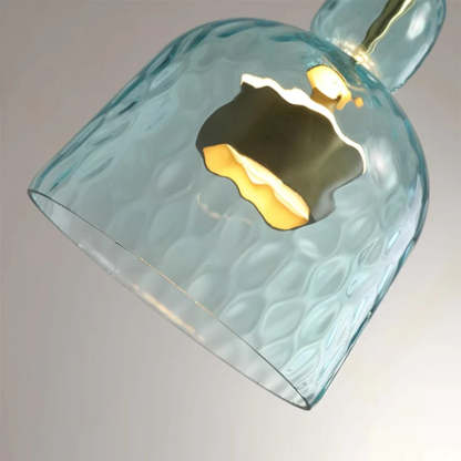 Hailie Modern Cup Glass Pendant Light, Colorful Bedroom, Living Room
