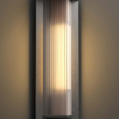 Orr Modern Rectangular Acrylic Outdoor Wall Lamp Transparent