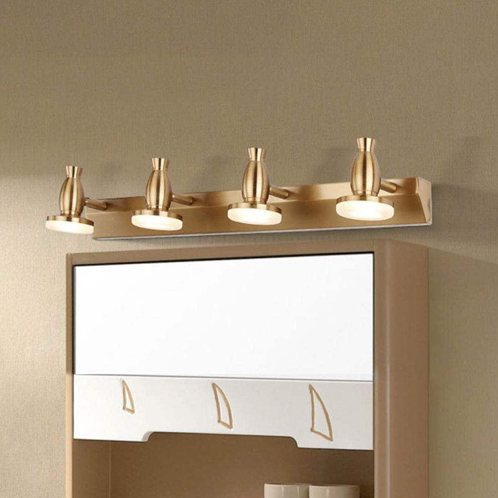 Luxury Multi Metal Mirror Front Wall Lamp, Brass, Vanity | Las Sola