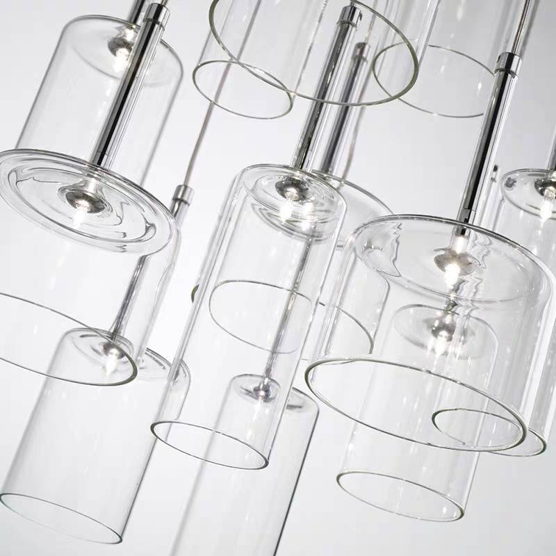 Kristy Modern Geometric Cluster Glass Pendant Light
