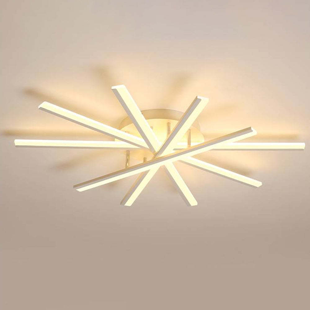 Quinn Linear Flush Mount Ceiling Light, 4 Colour
