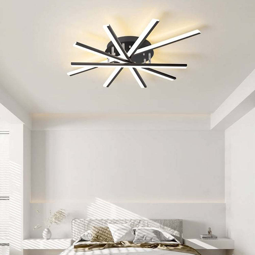 Quinn Linear Flush Mount Ceiling Light, 4 Colour