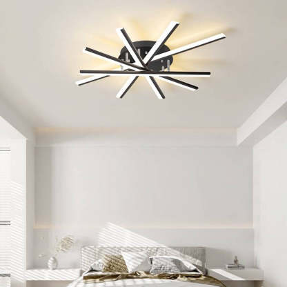 Quinn Linear Flush Mount Ceiling Light, 4 Colour