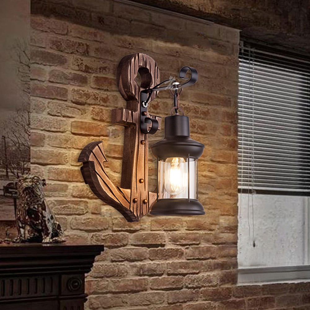 Alessio Anchor Wall Lamp: Rustic Lighting