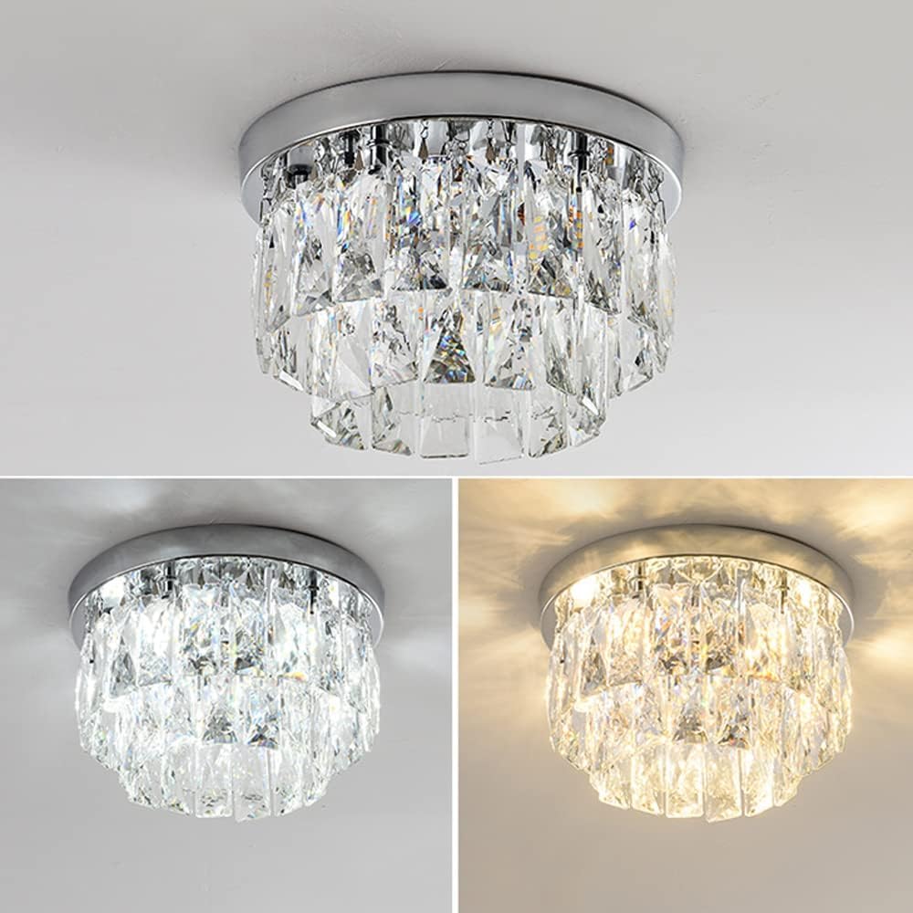Kristy Luxury Round LED Flush Mount Ceiling Light Living Room Bedroom Studyroom