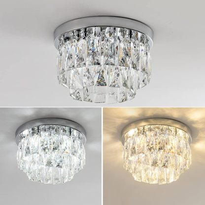 Kristy Luxury Round LED Flush Mount Ceiling Light Living Room Bedroom Studyroom