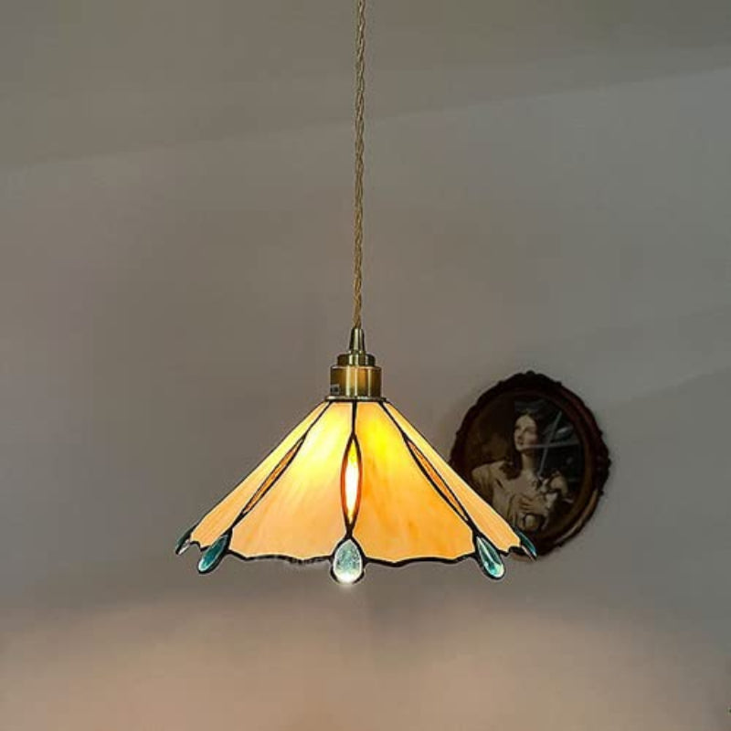 Eryn Vintage Pendant Light Metal/Glass Bedroom/Living Room/Hallway