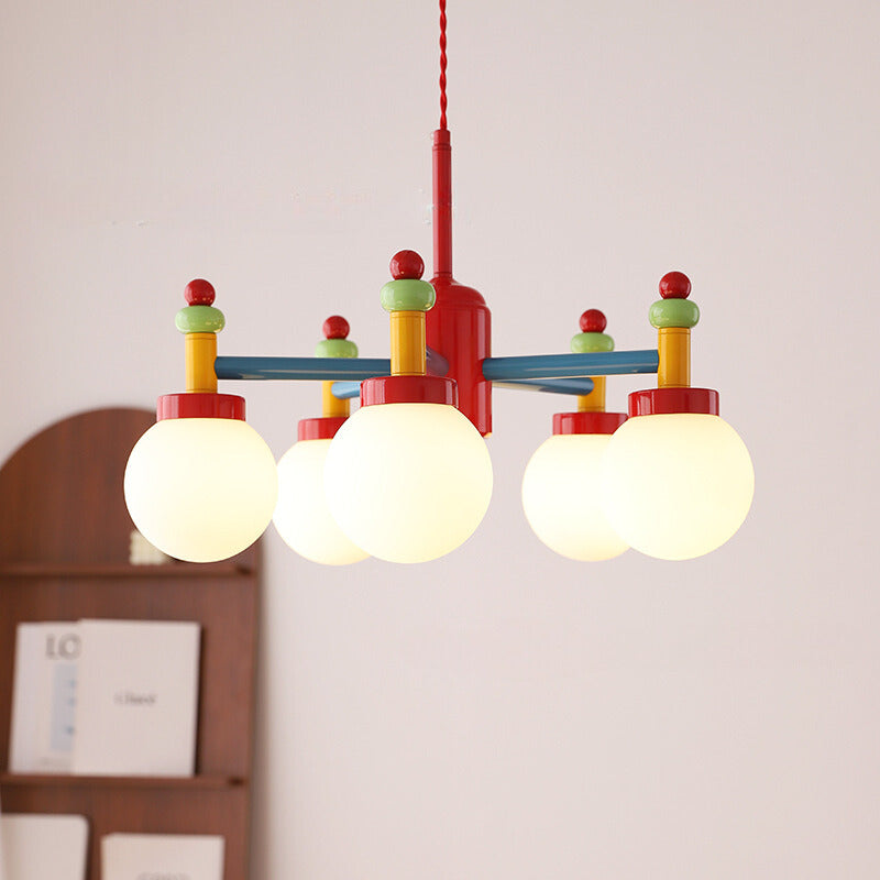 Valentina Memphis Antique Mix Colored Metal Chandelier Kid's Room