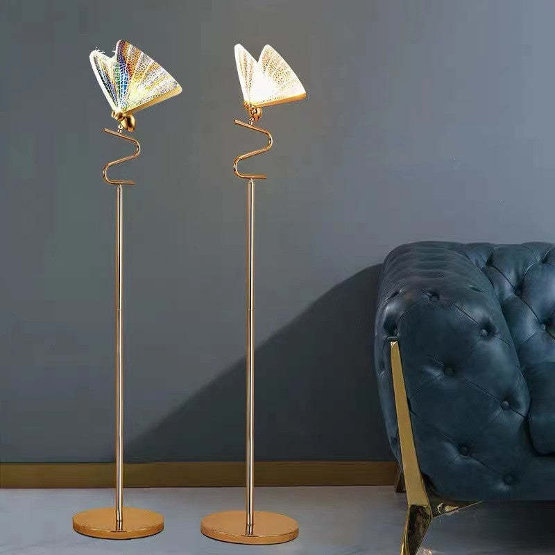 Kady Modern Butterfly Floor Table Lamp Living Room Bedroom