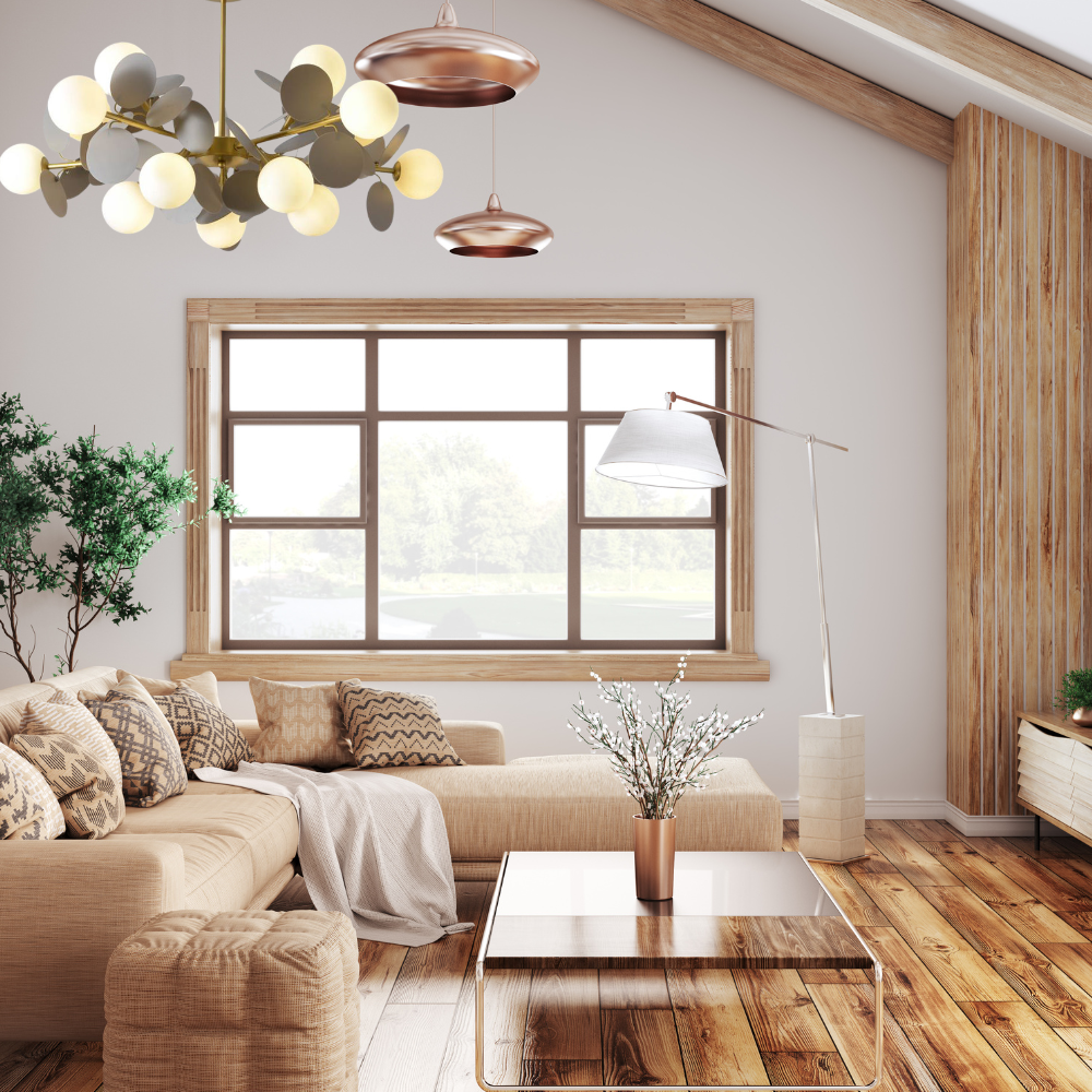 Jevon Multicolored Flower Branch Chandelier, Living Room