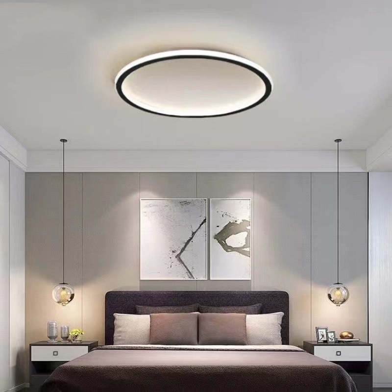 Quinn Flush Mount Ceiling Light Modern LED Round Hollow