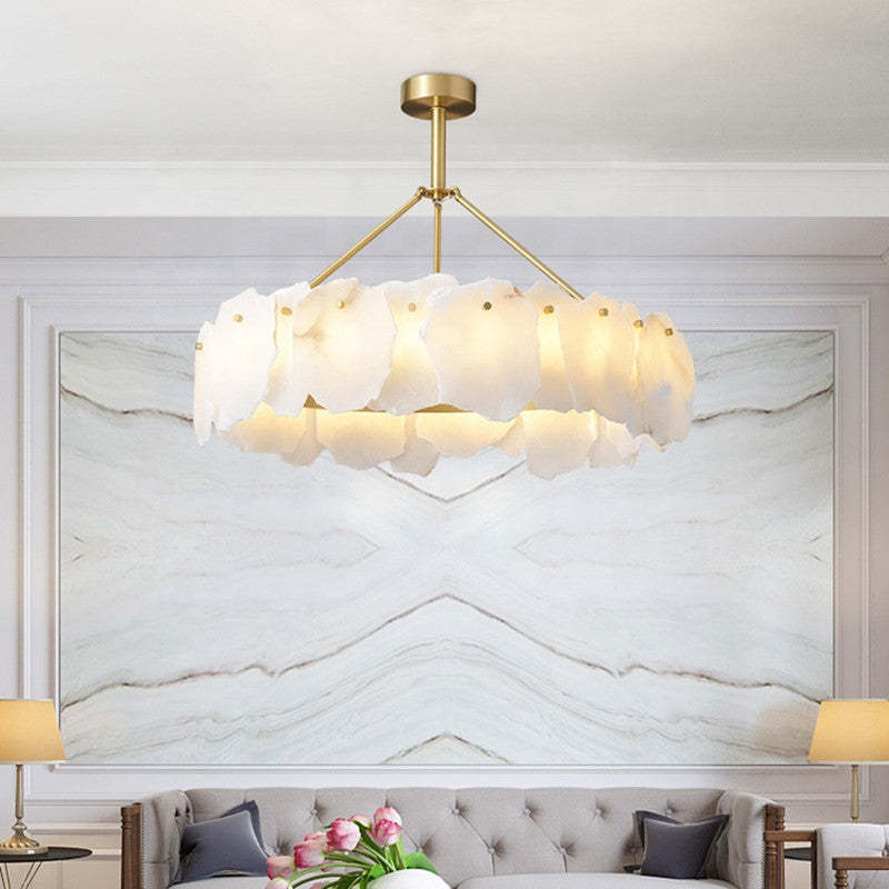 Marilyn Modern Marble Round Pendant Light Living Room
