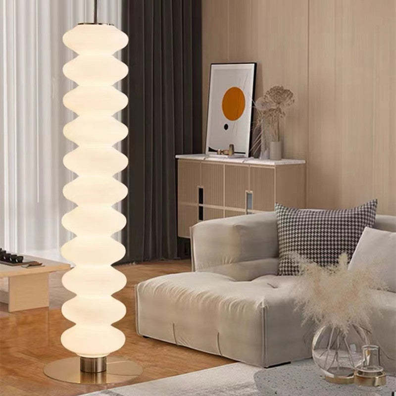 Salgado Modern Candy Metal Glass Floor Lamp Living Room
