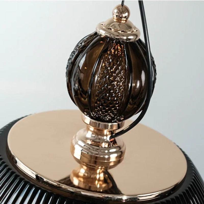 Alessio glass pendant light, retro design