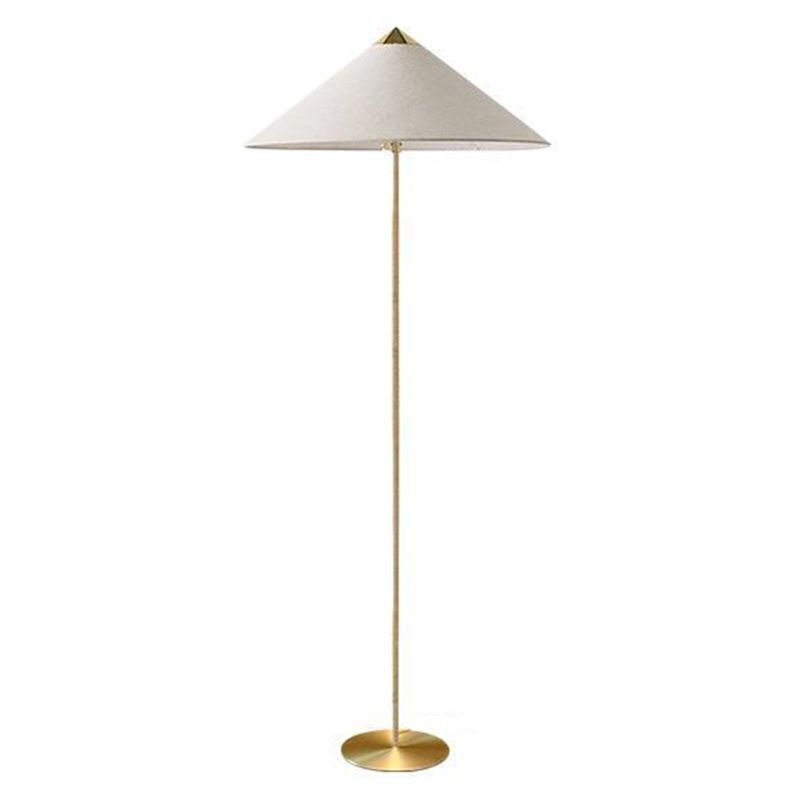 Muto Modern Metal Fabric Rattan Floor Lamp