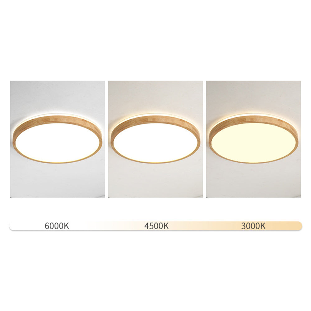 Ozawa Nordic Flush Mount Ceiling Light with adjustable color temperature