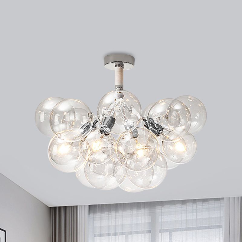 Modern globe ceiling light fixture