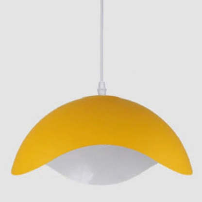 Morandi Colorful Shade Single Pendant Lights, Wood & Metal