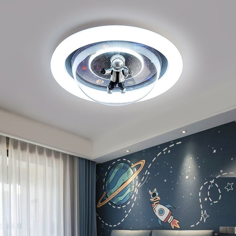 Ceiling Light Astronaut Modern Metal Blue Bedroom | Las Sola