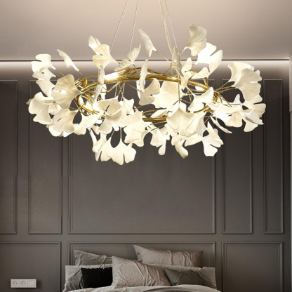 Olivia EarthenGlo Modern Kitchen Art Deco Chandelier Metal Ceramic