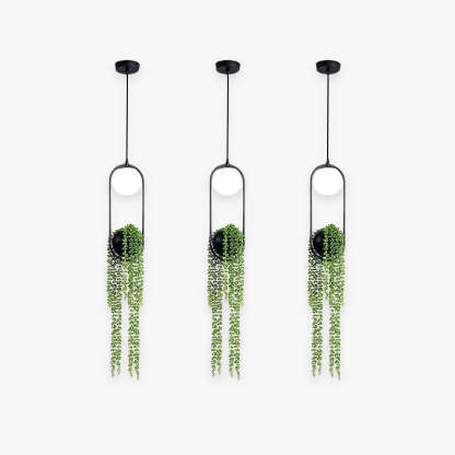 Plant Pot Ball Metal Pendant Light