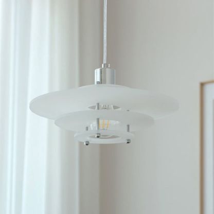 Modern acrylic pendant light fixture - Cairns style