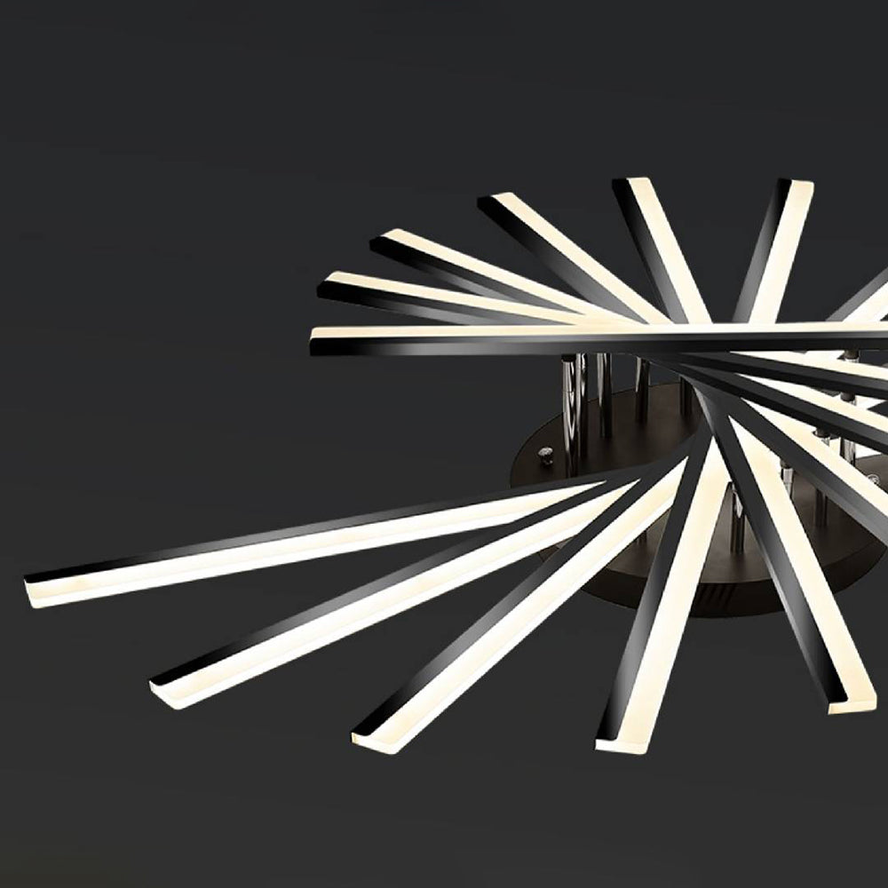 Quinn Linear Flush Mount Ceiling Light, 4 Colour