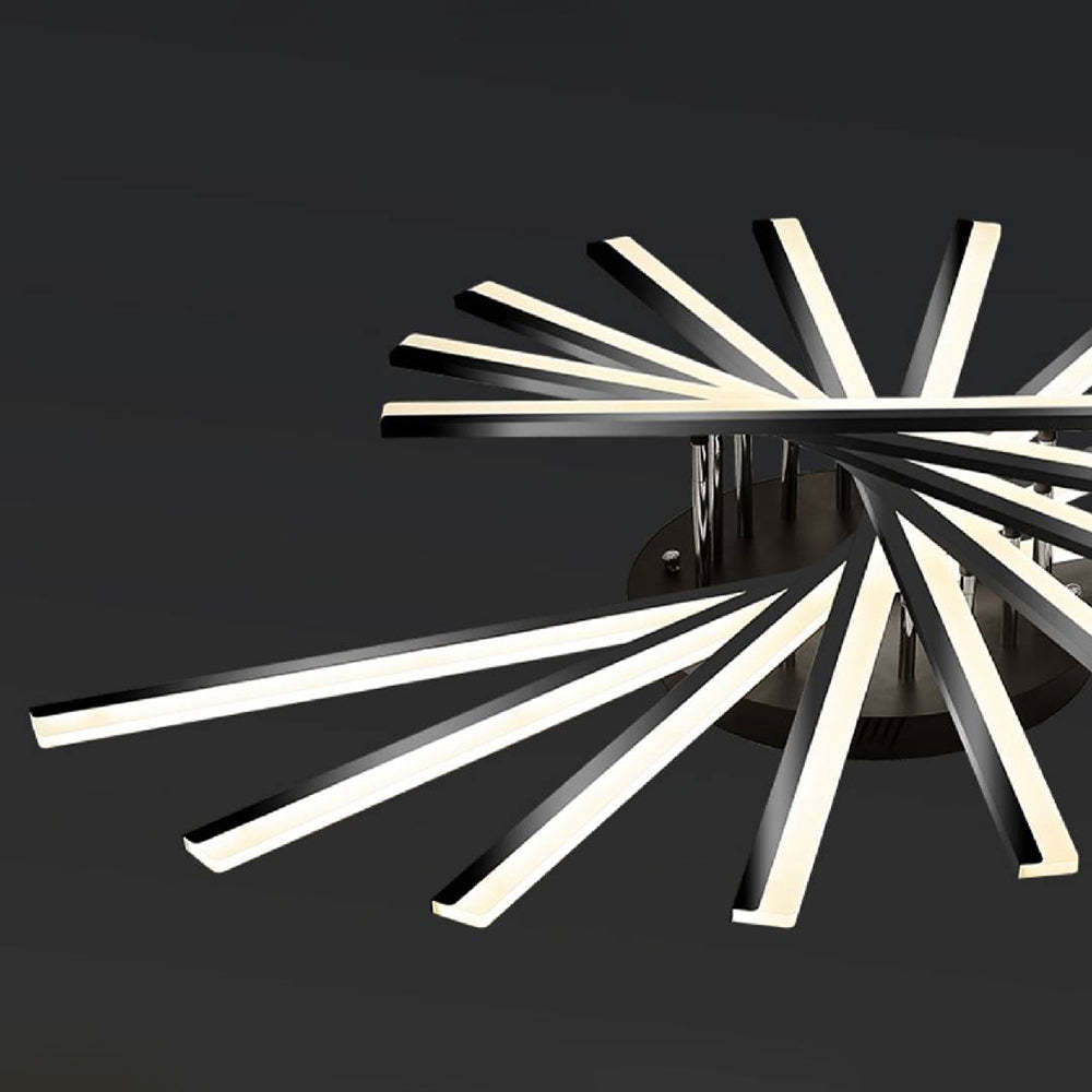 Quinn Linear Flush Mount Ceiling Light, 4 Colour