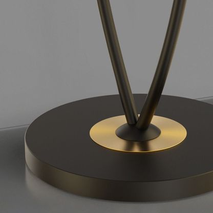 Louise Modern Wave Double Head Metal Acrylic Floor Lamp