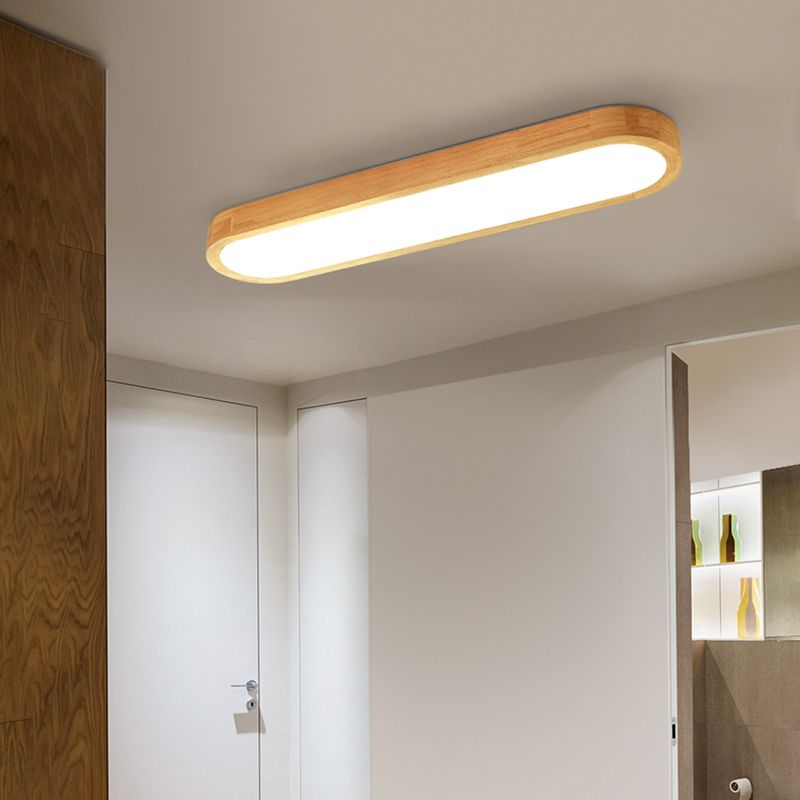 Ozawa Nordic Minimalist Oval LED Flush Mount Ceiling Light