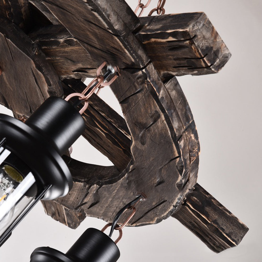 Retro rudder pendant light detail, Las Sola lighting