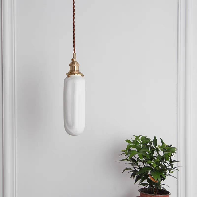 Valentina Nordic Simple Ceramics Pendant Light, 3 Style