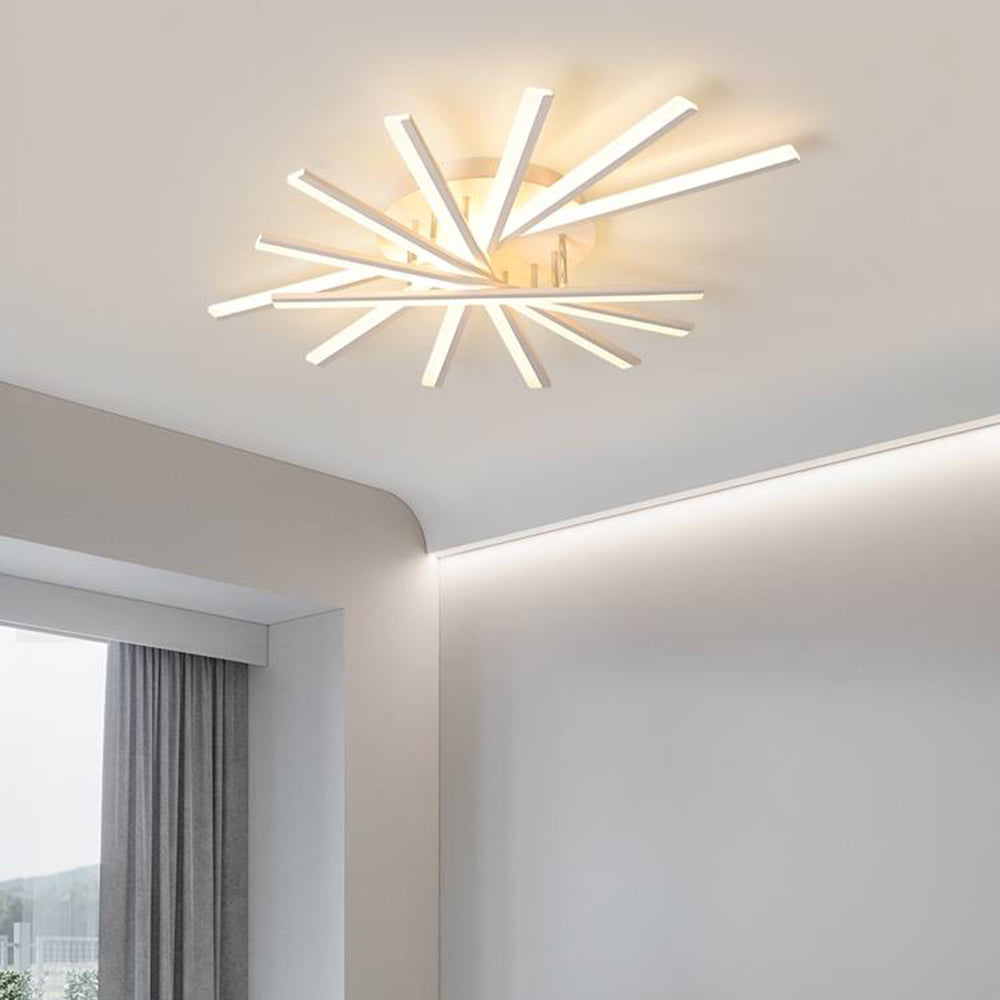Quinn Linear Flush Mount Ceiling Light, 4 Colour