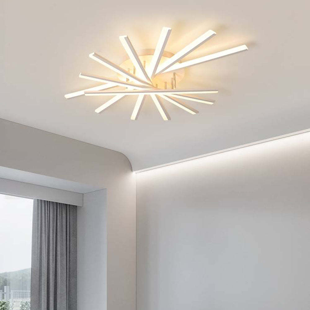 Quinn Linear Flush Mount Ceiling Light, 4 Colour