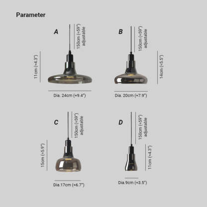 Hailie Modern Pendant Light Glass Living Room