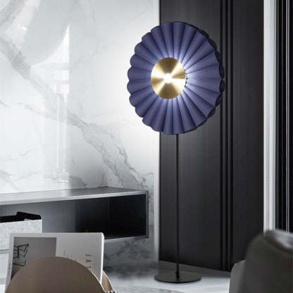 Blue Chan Flower floor lamp in modern living room