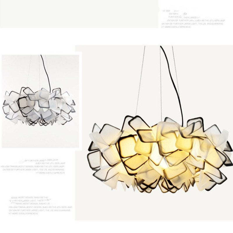 Bella Modern Multicolor Decorative Flower Acrylic Pendant Light