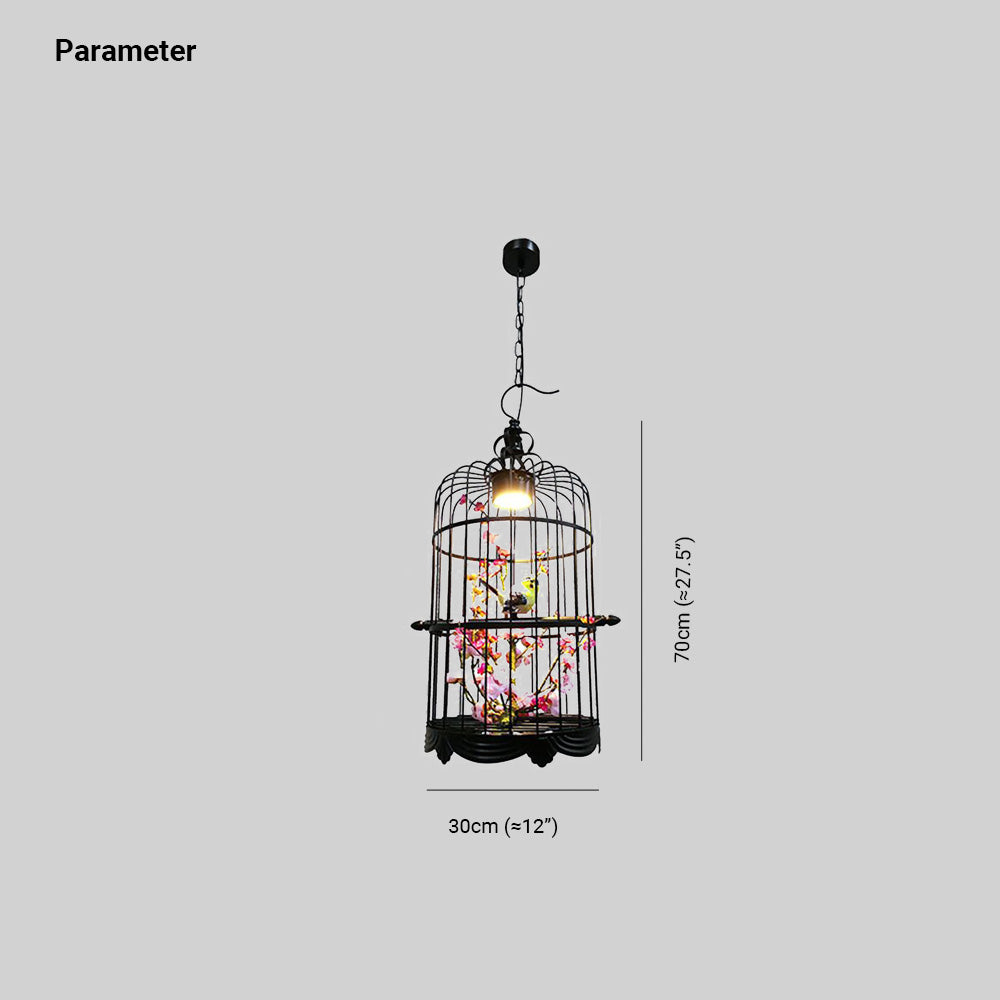 Cooley Birdcage Pendant Light dimension, 70cm x 30cm