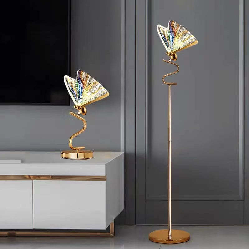 Kady Modern Butterfly Floor Table Lamp Living Room Bedroom