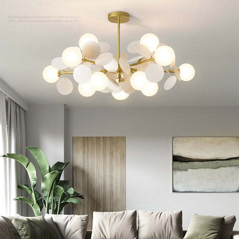Multicolored Flower Branch Chandelier Living Room/Bedroom | Las Sola